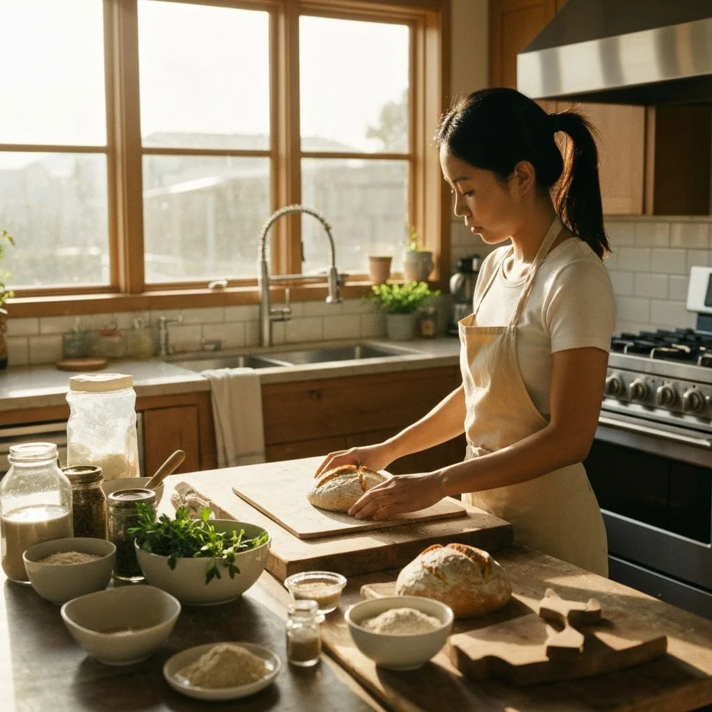Kitchen lifestyle — herbs in a modern kitchen